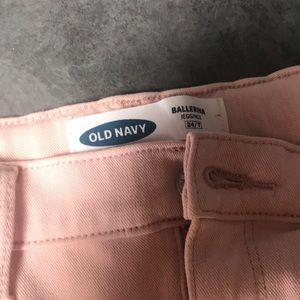 Pink Old navy jeans would fit a size xs